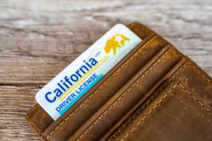California driver's license and identification card with the updated California REAL ID imprint