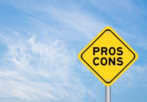 pros and cons sign to symbolize if hiring a personal injury attorney near me is worth it
